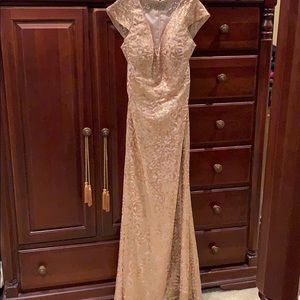 Bari Jay Gold gown size 12